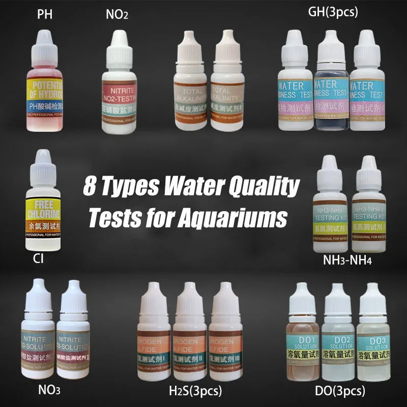 PH NH4 NO2 NO3 GH CI H2S DO Ch - Marine Aquarium Water Test Kit recensione e prezzo
